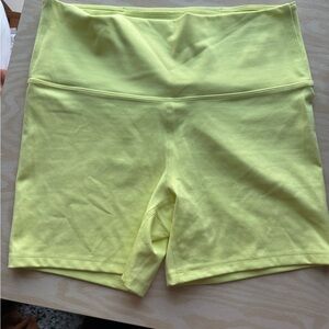 All in Motion Women's Yellow Bike Shorts